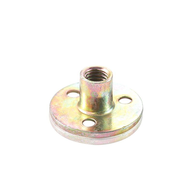 Color Zinc Three-hole Iron Plate Nut